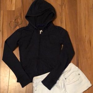 5/$25 Blue hoodie jacket. Size XS.